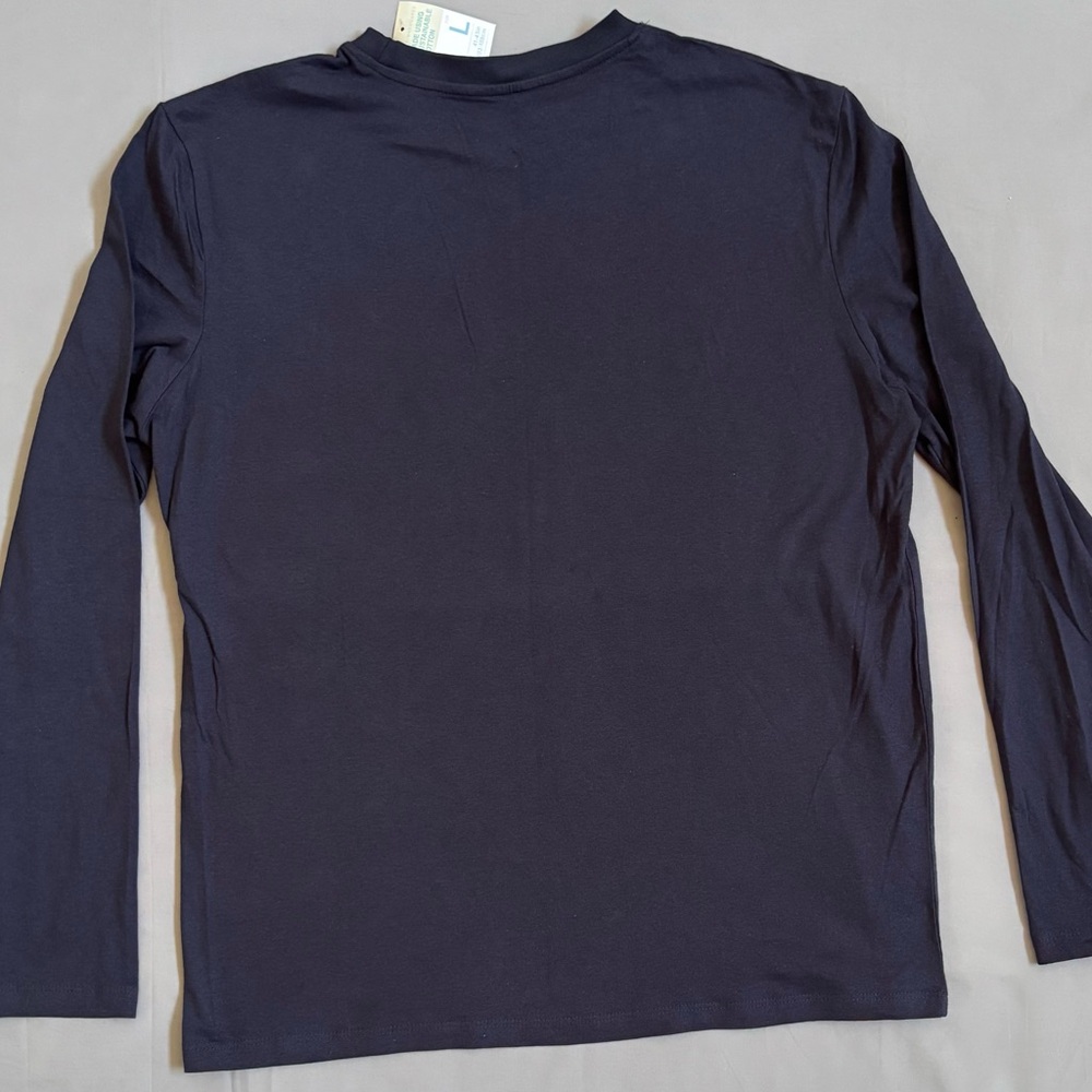 Primark Men's Long Sleeve Shirt Trio - Black, Navy, Light Gray - Picture 9 of 9